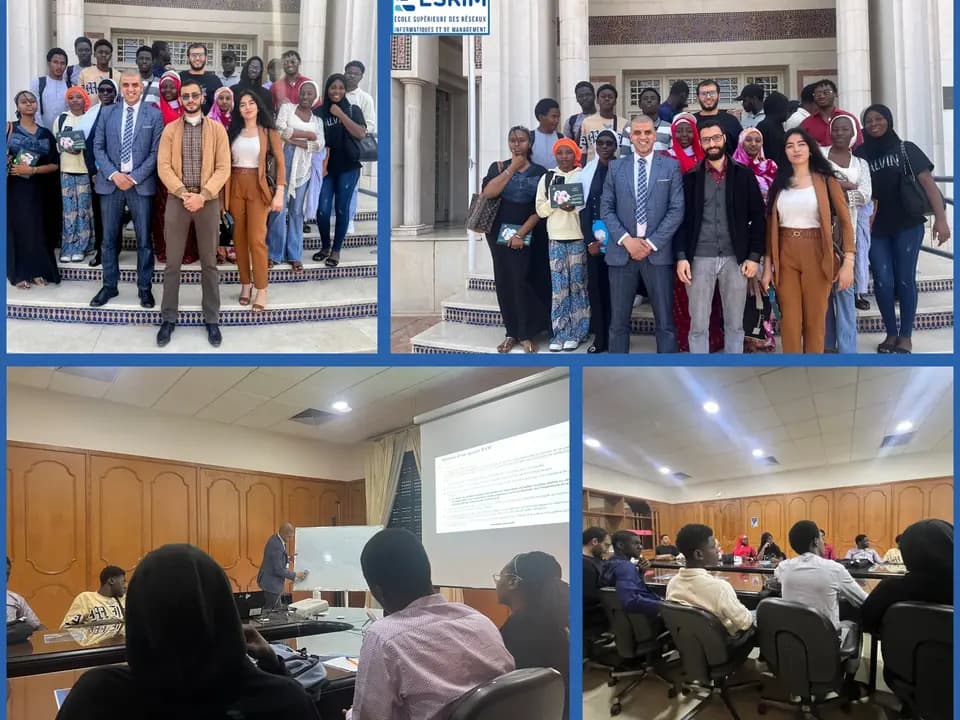 Étudiants de l’ESRIM lors d’une visite pédagogique à Bank Al-Maghrib